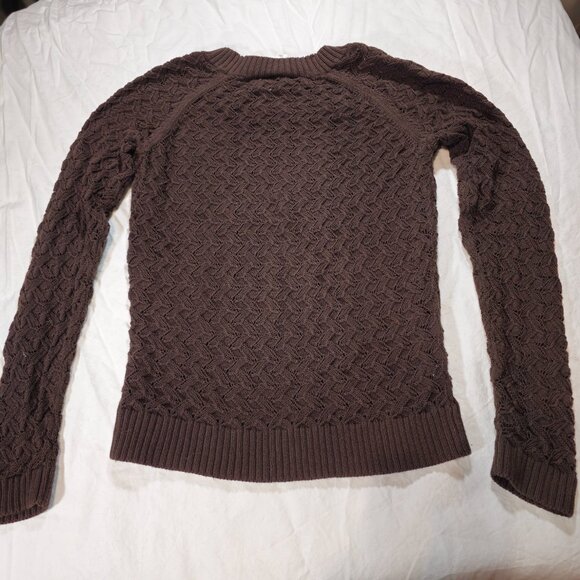 Ann Taylor Loft Brown Knit Pull Over Sweater Medium - Picture 2 of 4